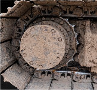 Laura Young LCCTheme #1  Patterns & Textures 20210222 None Excavator Wheel